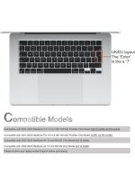 Silicone Keyboard Cover Skin for 2024-2021 MacBook Air 15" 13" M3 M2 (A2941 A2681) & Pro 14" 16" M3 M2 M1(A2991 A2992 A2918 A2779 A2442 A2780 A2485) UK/EU Layout - Image 4
