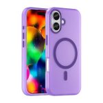 Drop-resistant, reinforced plastic back cover compatible with iPhone 17 - Purple