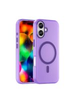Drop-resistant, reinforced plastic back cover compatible with iPhone 17 - Purple