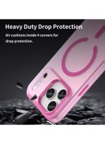 Drop-resistant, reinforced plastic back cover compatible with iPhone 17 pro max - Pink - Image 2