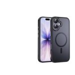 Mobile Phone Case iPhone 17 [Compatible with MagSafe] Translucent Matte Magnetic Shockproof Anti-Fingerprint Protective Case 6.9 Inch Case, Black