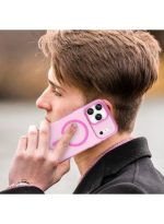 Drop-resistant, reinforced plastic back cover compatible with iPhone 17 pro max - Pink - Image 3