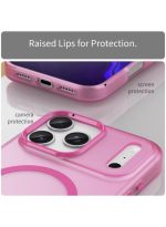 Drop-resistant, reinforced plastic back cover compatible with iPhone 17 pro max - Pink - Image 4