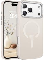 Mobile Phone Case iPhone 17 Pro [Compatible with MagSafe] Translucent Matte Magnetic Shockproof Anti-Fingerprint Protective Case 6.9 Inch Case, Clear