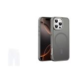 Mobile Phone Case iPhone 16 pro [Compatible with MagSafe] Translucent Matte Magnetic Shockproof Anti-Fingerprint Protective Case Case, Grey