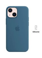 Apple iPhone 13 mini Silicone Case with MagSafe Blue Jay - Image 2