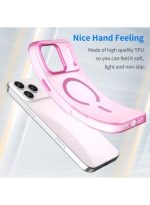 Drop-resistant, reinforced plastic back cover compatible with iPhone 17 pro max - Pink - Image 6