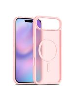 Mobile Phone Case iPhone Air [Compatible with MagSafe] Translucent Matte Magnetic Shockproof Anti-Fingerprint Protective Case Case, Pink