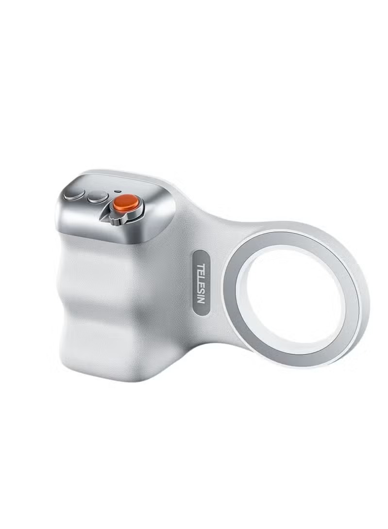 imgi_205_45355fb3-c13d-45a1-8cfe-36546cf487d9 TELESIN Fun Shot Magnetic Grip 2 with Wireless Remote Control – Ergonomic Smartphone Camera Handle with MagSafe Dual-Sided Magnetic Mount, Two-Stage Shutter, Zoom Lever & Mode Switch – Perfect for iPhone Photography & Videography - Image 1