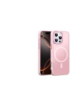 Mobile Phone Case iPhone 16 pro max [Compatible with MagSafe] Translucent Matte Magnetic Shockproof Anti-Fingerprint Protective Case Case, Pink