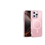 Mobile Phone Case iPhone 16 plus [Compatible with MagSafe] Translucent Matte Magnetic Shockproof Anti-Fingerprint Protective Case Case, Pink
