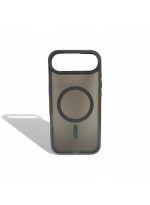 Mobile Phone Case iPhone Air [Compatible with MagSafe] Translucent Matte Magnetic Shockproof Anti-Fingerprint Protective Case Case, Grey