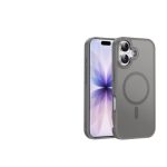 Mobile Phone Case iPhone 17 [Compatible with MagSafe] Translucent Matte Magnetic Shockproof Anti-Fingerprint Protective Case 6.9 Inch Case, Grey