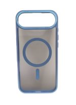 Mobile Phone Case iPhone Air [Compatible with MagSafe] Translucent Matte Magnetic Shockproof Anti-Fingerprint Protective Case Case, Blue