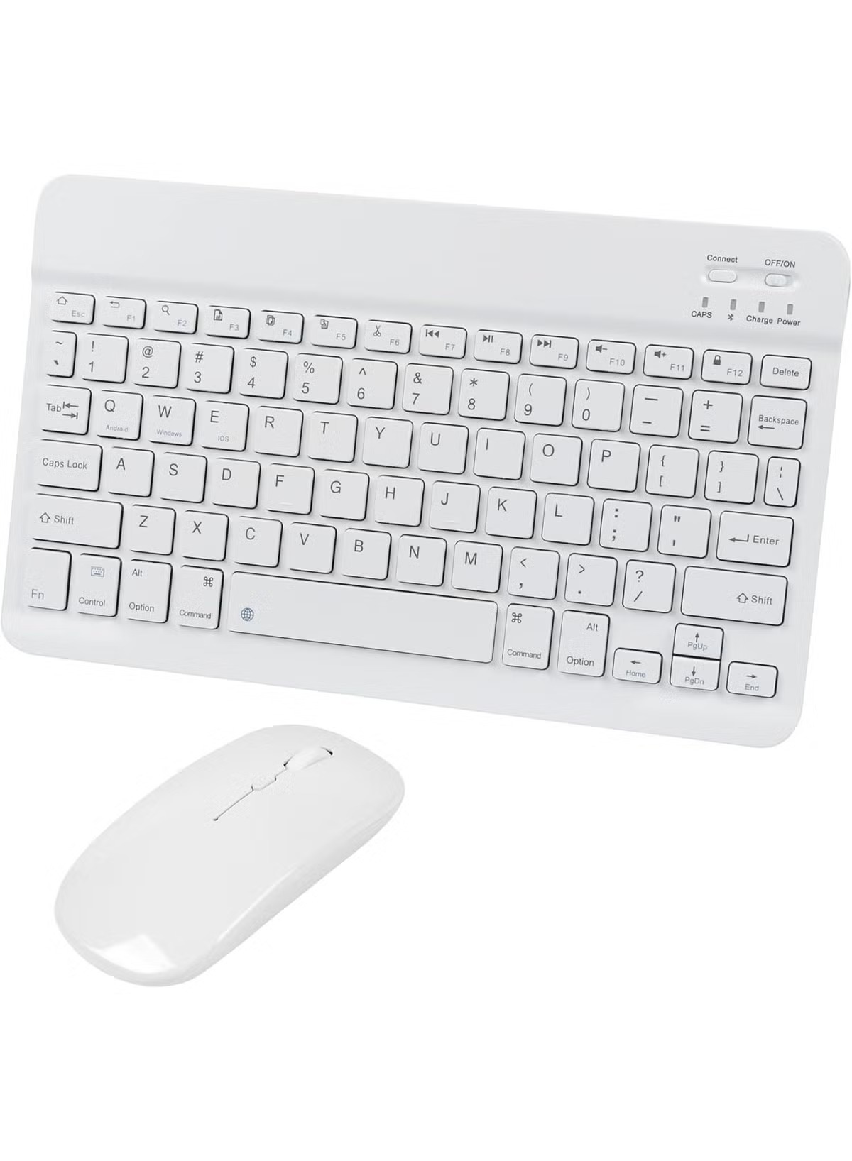 imgi_207_5a8b1247-b Touch CT-1010 Wireless Keyboard and Mouse Combo – Slim, Rechargeable, Bluetooth & 2.4GHz – Ultra-Thin Keyboard with Mouse for Laptop, Tablet, PC, MacBook (White) - Image 1