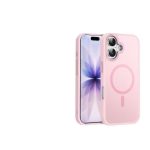 Mobile Phone Case iPhone 17 [Compatible with MagSafe] Translucent Matte Magnetic Shockproof Anti-Fingerprint Protective Case 6.9 Inch Case, Pink