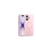 Mobile Phone Case iPhone 17 [Compatible with MagSafe] Translucent Matte Magnetic Shockproof Anti-Fingerprint Protective Case 6.9 Inch Case, Pink