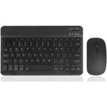 Touch CT-1010 Wireless Keyboard and Mouse Combo – Slim, Rechargeable, Bluetooth & 2.4GHz – Ultra-Thin Keyboard with Mouse for Laptop, Tablet, PC, MacBook (Black)