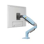 NB NORTH BAYOU NB F80 Series Monitor Mount – Adjustable Desk Stand, Fits 17"-30" Screens (Up to 19.8 lbs), Tilt, Swivel & Rotation - Sky blue