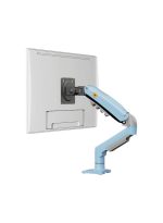 NB NORTH BAYOU NB F80 Series Monitor Mount – Adjustable Desk Stand, Fits 17"-30" Screens (Up to 19.8 lbs), Tilt, Swivel & Rotation - Sky blue