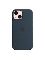 Apple iPhone 13 mini Silicone Case with MagSafe Abyss Blue