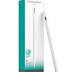 JOYROOM Active Digital Stylus Pen Pencil 2nd Generation iPad Pen,Featuring Zero Latency,Palm Rejection,Precise Touch Functionality,Anti-Jump Technology,and Tilt Sensitivity,For Apple iPad 2018 And Newer Versions White