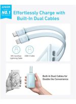 Power Bank, 20,000mAh 30W Max Fast Portable Charger with Built-in USB-C and MFi Certified Lightning Cables, USB-C&A, Battery Pack for iPhone 17/16/15/14 Series, MacBook, Galaxy - Image 3