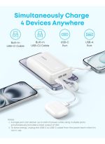 Anker Zolo Power Bank, 45W Max Fast Charging, 20,000mAh Battery Pack with Dual Built-in USB-C Cables, 1 USB-C&A Port, for iPhone 17/16 Series, Samsung, MacBook, iPad, and More - Image 2