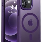 Mobile Phone Case iPhone 11 6.1 inch [Compatible with MagSafe] Translucent Matte Magnetic Shockproof Anti-Fingerprint Protective Case Case, Purple