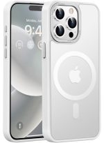 iPhone 11 Pro 5.8-inch Mobile Phone Case [MagSafe Compatible] Clear Matte Magnetic Protective Case, Shockproof and Fingerprint Resistant, Transparent