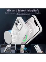 Mobile Phone Case iPhone 11 6.1 inch [Compatible with MagSafe] Translucent Matte Magnetic Shockproof Anti-Fingerprint Protective Case Case, Clear - Image 2