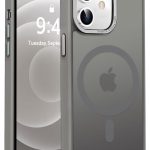 Mobile Phone Case iPhone 11 6.1 inch [Compatible with MagSafe] Translucent Matte Magnetic Shockproof Anti-Fingerprint Protective Case Case, Grey