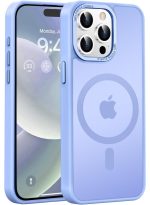 Mobile Phone Case iPhone 11 pro 5.8 inch [Compatible with MagSafe] Translucent Matte Magnetic Shockproof Anti-Fingerprint Protective Case Case, Blue