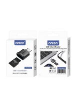 Onten OTN-CR533 Type-C to Micro SD/TF Card Reader, Black - Image 3