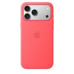 Apple iPhone 17 Pro Max Silicone Case with MagSafe – Bright Guava