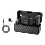 BOYA BOYAMIC 2 Wireless Lavalier Microphones with AI Noise Cancellation & Charging Case for Android/Camera/PC