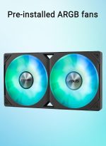 Prime LC 240 ARGB All-in-one AIO CPU Liquid Cooler AMD: AM5 & AM4 Intel: LGA 1851, 1700, 1200, 115x Specially Designed CPU Contact Area, finned Channels, Infinity Mirror, pre-Installed ARGB Fans - Image 3