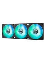 Prime LC 360 ARGB All-in-one CPU liquid cooler with specially designed CPU contact area and finned channels, water block with infinity mirror lens options, pre-installed ARGB fans and Aura lighting | 90RC0101-B0EAY0 Black - Image 5
