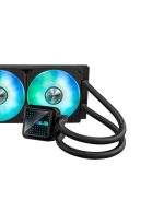 Prime LC 360 ARGB All-in-one CPU liquid cooler with specially designed CPU contact area and finned channels, water block with infinity mirror lens options, pre-installed ARGB fans and Aura lighting | 90RC0101-B0EAY0 Black - Image 4