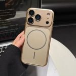 MagSafe Back Cover for iPhone 17 Pro, Crystal Shock Resistant with Camera Cover, Gold