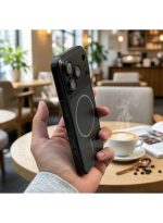 MagSafe Compatible Back Cover for iPhone 17 Pro, Shock Resistant with Camera Protection - Black - Image 3