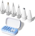 Replacement Tips for Apple Pencil Pro (1st/2nd Gen & USB-C), Upgraded iPad Pen Tips with Carrying Case, Precise Stylus Accessories - 6 Pack, Blue - Image 2