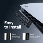 Cooling Fan for PlayStation 5 - High-Speed, Quiet External Cooling Fan for PlayStation 5 with Blue LED Lighting - 3 Fans, Cooling Accessories for PlayStation 5 Disc Edition, Compatible with PlayStation 5 Digital Edition - Black - Image 3