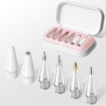 Replacement Tips for Apple Pencil Pro/ 2nd Gen/ 1st Gen/USB C, 6 Pack Upgraded iPad Pen Tips with Storage Case, Fine Point Precise Control Pencil Tip, iPad Pro Pencil Tip Set, iPad Pen Nibs Set pink