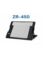 ZR-450 Laptop Cooling Stand with Dual Adjustable Fans, Ergonomic & Portable - White/Black - Image 2