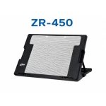 ZR-450 Laptop Cooling Stand with Dual Adjustable Fans, Ergonomic & Portable - White/Black