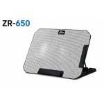 ZR650 Laptop Cooling Ergo Stand with Adjustable Dual Fans for Laptops up to 17-inch - White/Black