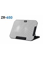 ZR650 Laptop Cooling Ergo Stand with Adjustable Dual Fans for Laptops up to 17-inch - White/Black