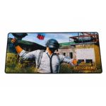 Large gaming mouse pad featuring a PUBG player design, thick and non-slip, 70 cm or 80 cm