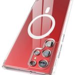 Magnetic Phone Case for Samsung s24 Ultra and Wireless Charging MagSafe Clear